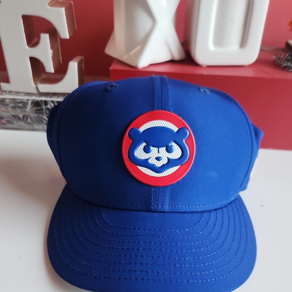 New Era Blue Kids Hat with Bear Logo
